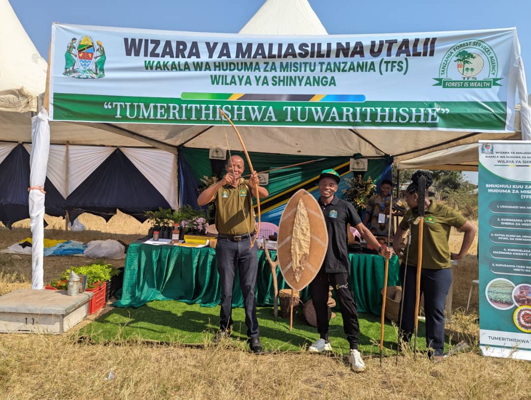 Traditional bow and arrow cultural demonstration