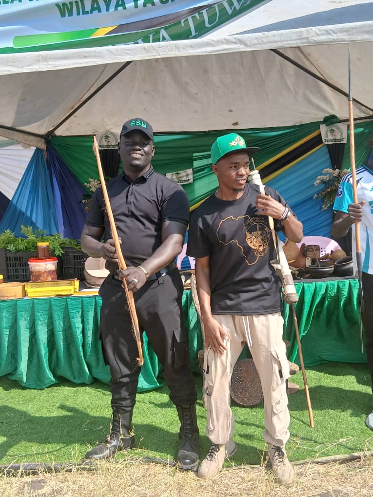 Cultural demonstration with traditional tools at TFS booth