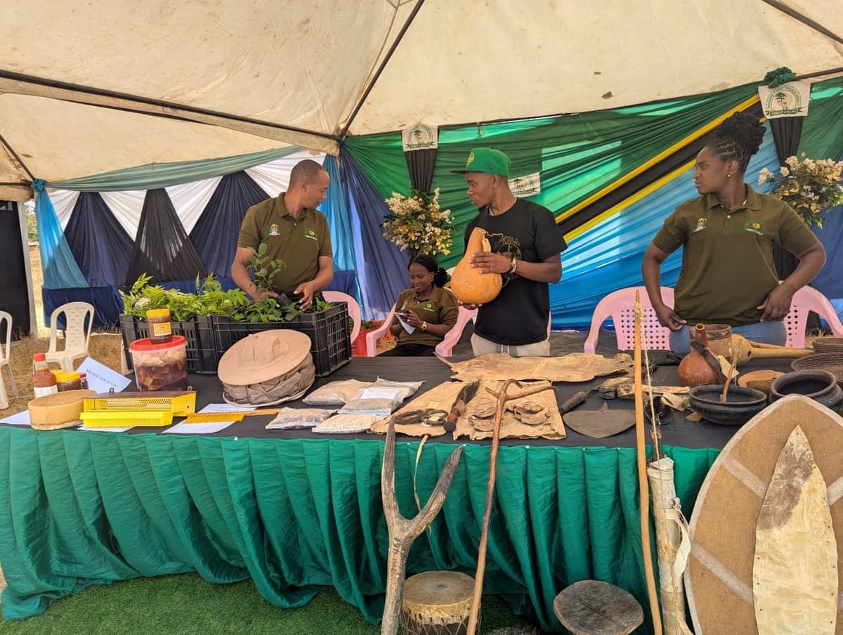 Team at cultural and conservation products display