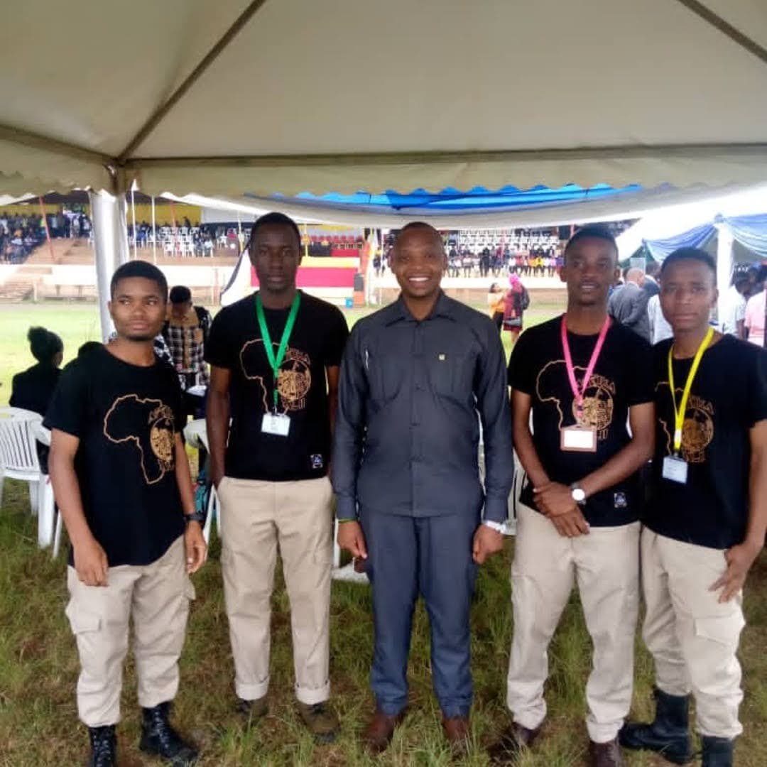 Afrika Talii members in uniform at event