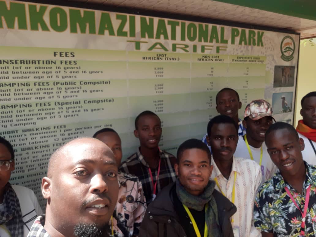 Members at Mkomazi National Park entrance